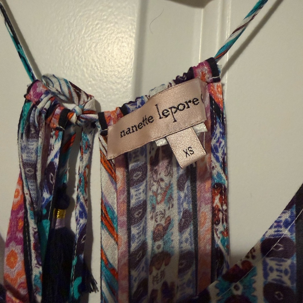 Nanette Lepore kimono romper swimsuit cover up open back - Picture 5 of 6